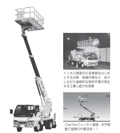 トンネル点検車 全旋回型 Global Construction Union